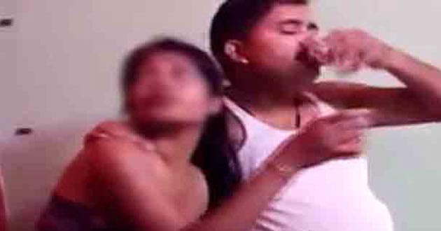 अर्धनग्न युवती संग शराब पीते जदयू नेता का वीडियो वायरल