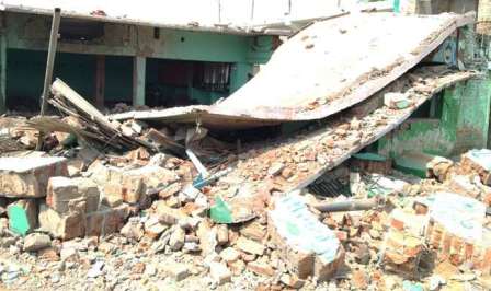 Banka Madrasa building collapsed in fierce bomb blast many injured police engaged in investigation