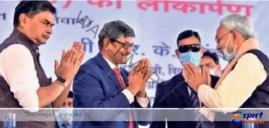 CM Nitish said Tell the people how the flood power house was made 2