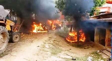बिहार अग्निपथ: मसौढ़ी के तारेगना स्टेशन को जलाया, कैदी वाहन पर हमला, दर्जनों वाहन फूंके