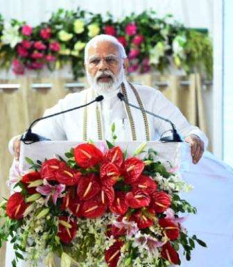 PM inaugurates airport and AIIMS in Deoghar foundation stone of many schemes 2