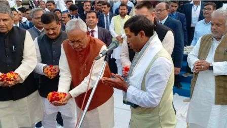 Ganga descended in Rajgir amid Vedic chants CM Nitish inaugurated