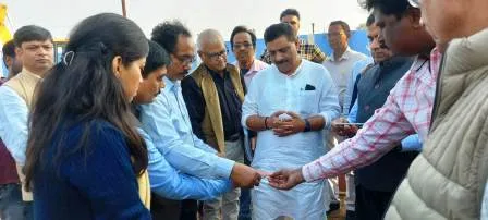 The minister inspected the works of the last phase of Ganga Water Supply Scheme
