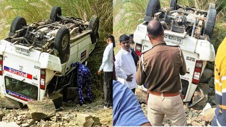 मंत्री श्रवण कुमार का काफिला दुर्घटनाग्रस्त, 5 लोग जख्मी, 2 लोग गंभीर, पटना रेफर