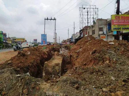 National Highway News See the mischief in the name of construction of Ormanjhi Block Chowk Over Bridge 4