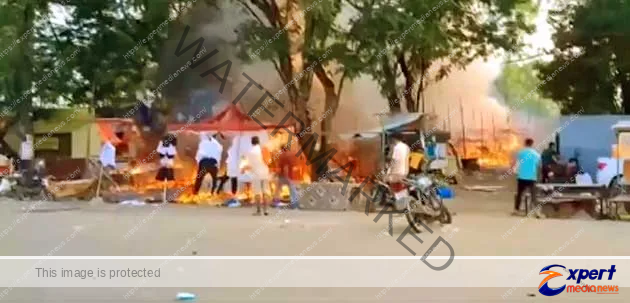 Panic during Diwali celebrations in Bokaro, 66 firecracker shops burnt to ashes