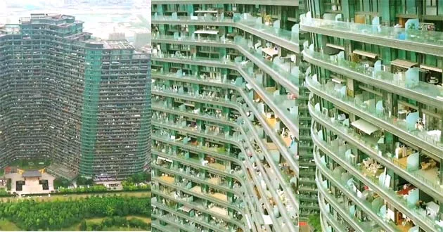 देखें Amazing Video: यहां एक अपार्टमेंट बिल्डिंग में बसा है पूरा शहर! 4 Watch Amazing Video Here an entire city is located in an apartment building!