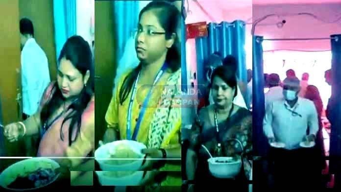 नौकरशाही का अनोखा कारनामाः DCM के कार्यक्रम में वेटर बनीं BDO-CDPO 1 Unique feat of bureaucracy: BDO-CDPO became waiters in DCM's program