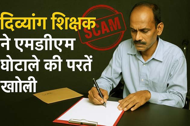 दिव्यांग शिक्षक ने खोली MDM में गड़बड़ी की अनोखी पोल, देख लें प्रमाण 1 Disabled teacher exposed a unique scam in MDM, see the proof