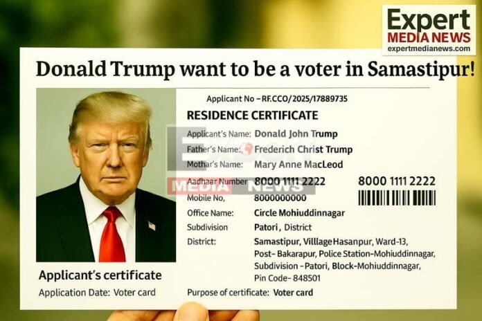 US President Donald Trump will be a voter of Bihar, FIR lodged