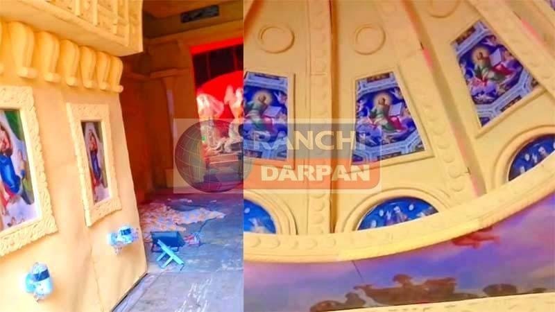 Durga Puja pandal disguised as a church An example of harmony or a mockery of religious sentiments 1
