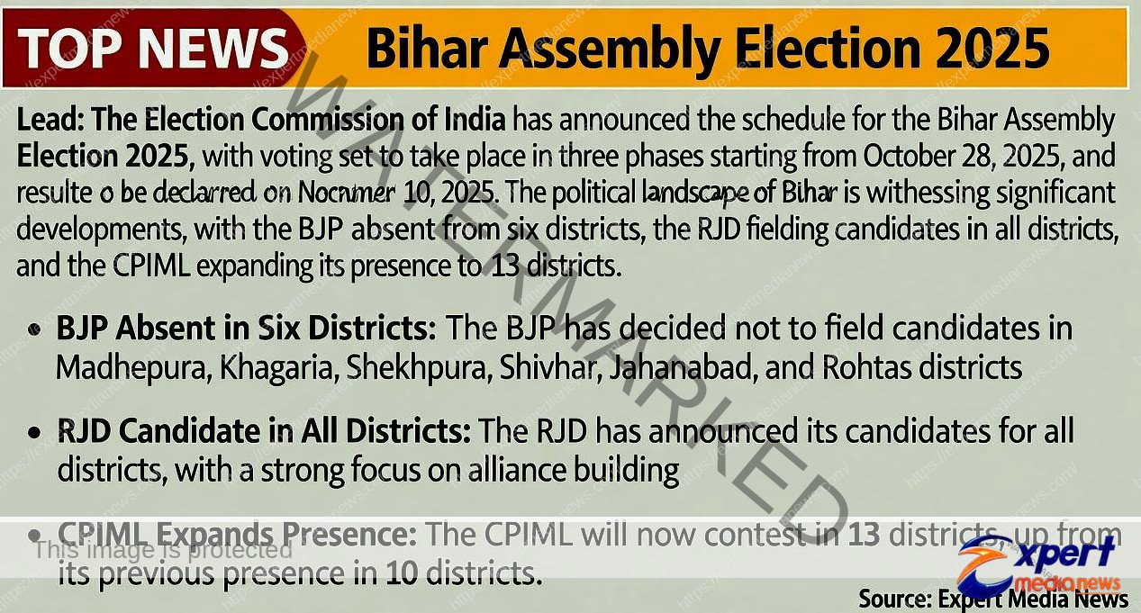 बिहार के इन 6 जिलों में BJP का नहीं होगा कोई अपना MLA, माले ने बढ़ाया दायरा 3 BJP will not have any MLA in these 6 districts of Bihar CPIML has expanded its scope 2