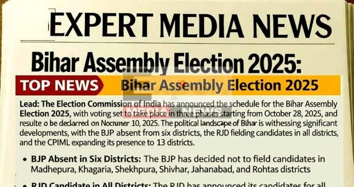 बिहार के इन 6 जिलों में BJP का नहीं होगा कोई अपना MLA, माले ने बढ़ाया दायरा बिहार के इन 6 जिलों में BJP का नहीं होगा कोई अपना MLA, माले ने बढ़ाया दायरा