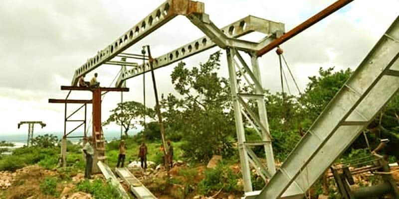 Rohtas The 13 crore ropeway collapsed in just 13 hours