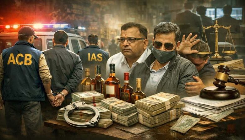 In Jharkhand an 8 month investigation by the ACB revealed that the liquor scam had escalated from 38 crore to 750 crore rupees