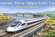 वाराणसी-पटना-सिलीगुड़ी हाई स्पीड ट्रेन