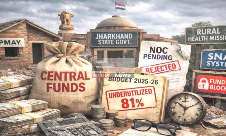 jharkhand central scheme funds unused 81 percent spending delay