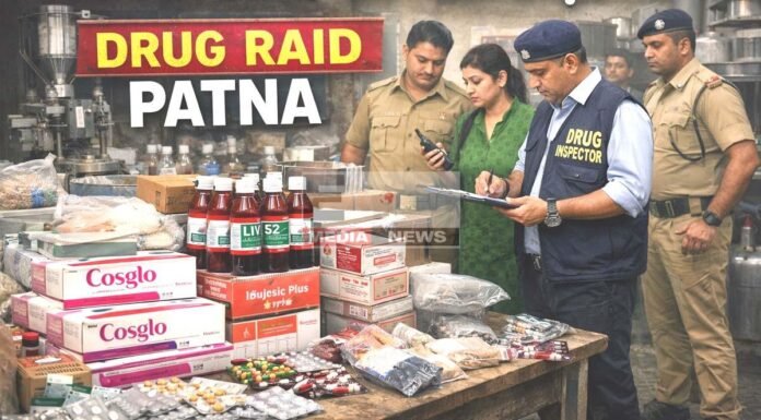 पटना में नकली दवाओं की फैक्ट्री का भंडाफोड़, ‘विभा बायोटेक’ के नाम पर चल रहा था मौत का कारोबार पटना में नकली दवाओं की फैक्ट्री का भंडाफोड़
