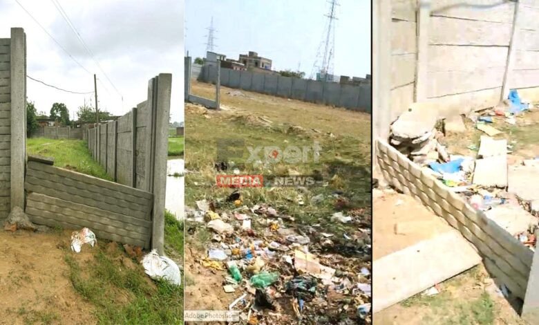 नेवरी रिंग रोड किनारे बाउंड्री तोड़कर स्लेब चोरी, आदिवासी जमीन के खिलाड़ियों ने रातों-रात फिर बनाया रास्ता 1 Ranchi breaking crime news