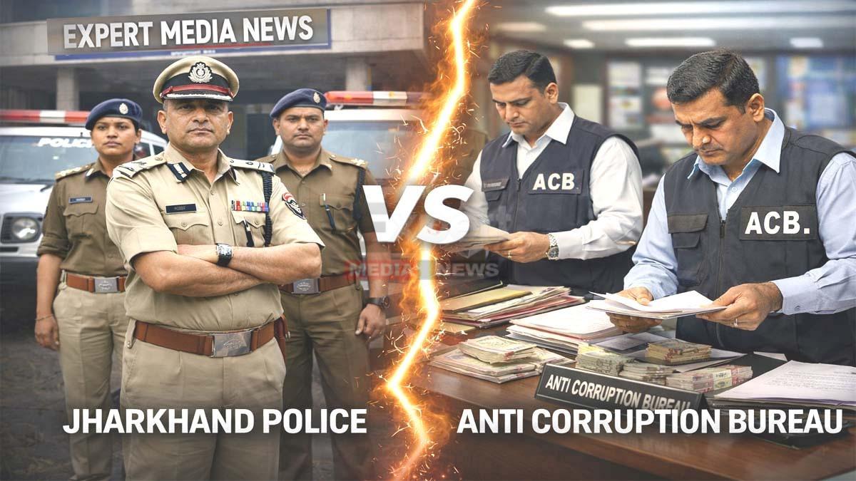 comparative analysis Jharkhand police and Anti Corruption Bureau investigation