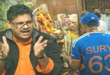 Team India trophy temple visit