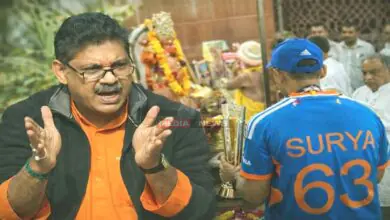 Team India trophy temple visit