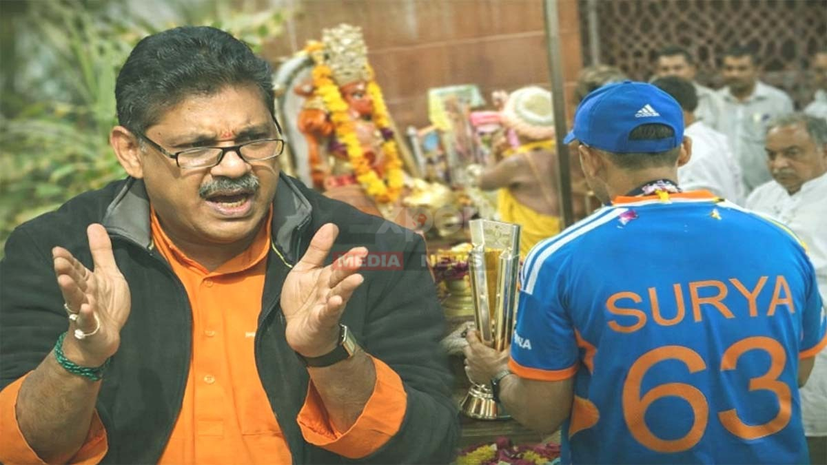 Team India trophy temple visit