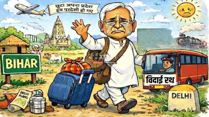 बिहार के सीएम ‘चचा’ चले दिल्ली, राज्य सभा की सदस्यता पर रोचक व्यंग्य बिहार के सीएम ‘चचा’ चले दिल्ली, राज्य सभा की सदस्यता पर रोचक व्यंग्य