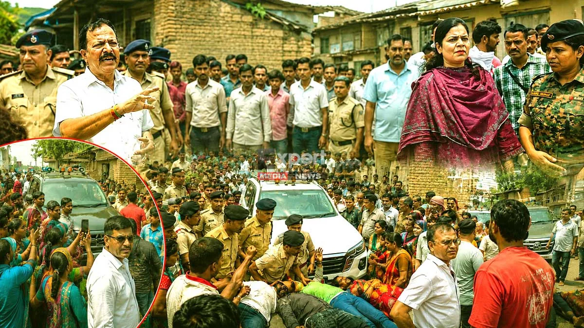 हाजीपुर में फूटा गुस्सा, सड़क के लिए BJP विधायक के काफिले के आगे लेटे लोग 1 Hajipur MLA Awadhesh Singh